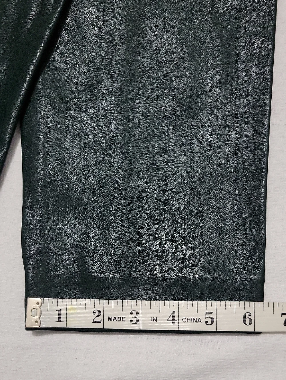 Ann Taylor Dark Green Pleather Slacks Pants Small NWT